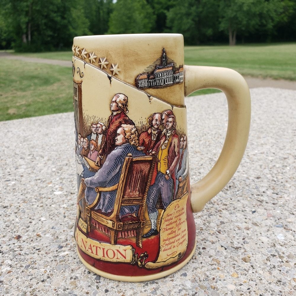 Miller High Life Stein 1855  Patriotic Birth of A